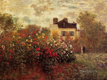 アルジャントゥイユの庭園 別名ダリア クロード・モネ Oil Paintings